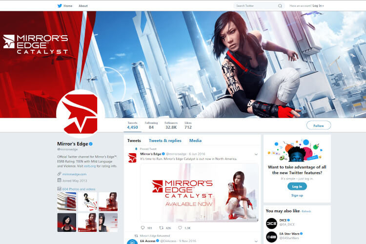 Official Twitter channel for Mirror's Edge™